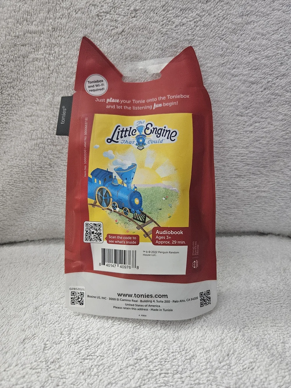 Tonies The Little Engine That Could Audiobook Figurine for Toniebox New Sealed